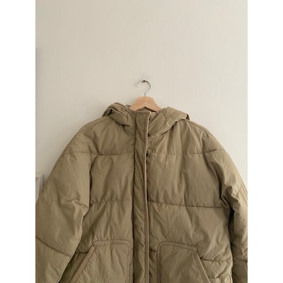 MADEWELL Holland Quilted Puffer Parka in Ash Green Size Small - Picture 4 of 10